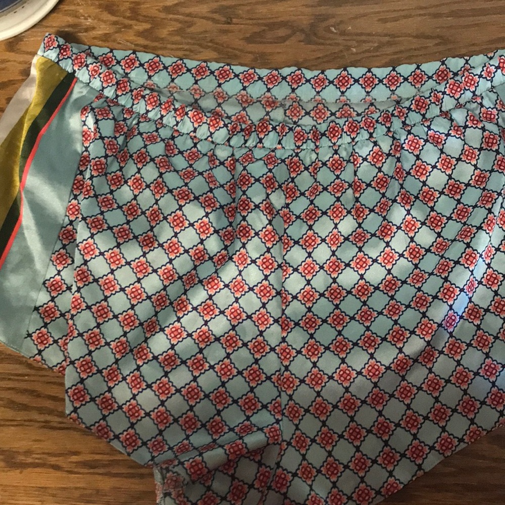 Silk pajama shorts